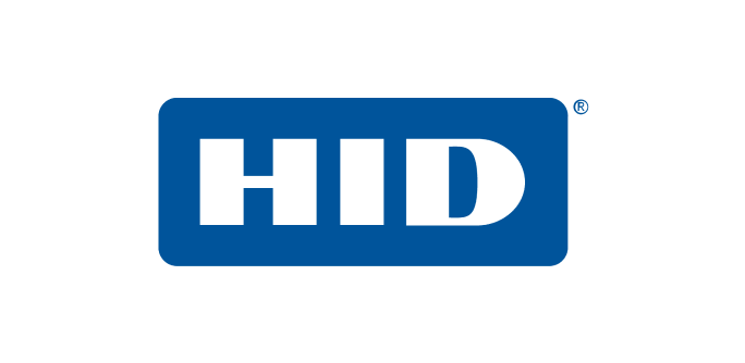 HID logo in blue and white, featuring the letters HID inside a blue rectangular shape.