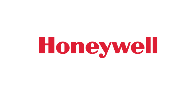 The image shows the red Honeywell logo on a white background.