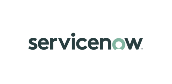 Text logo displaying servicenow in lowercase letters.